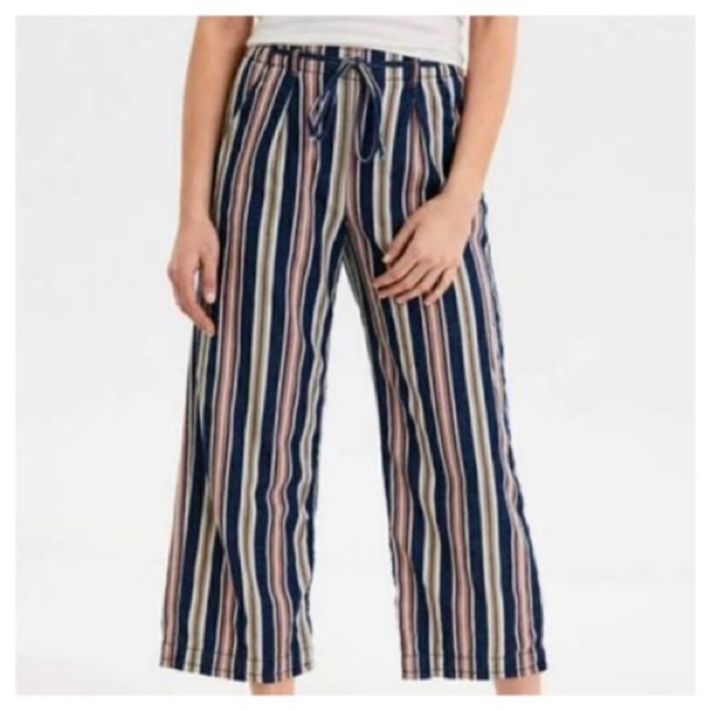 AEO | Striped High Waisted Culotte Pants